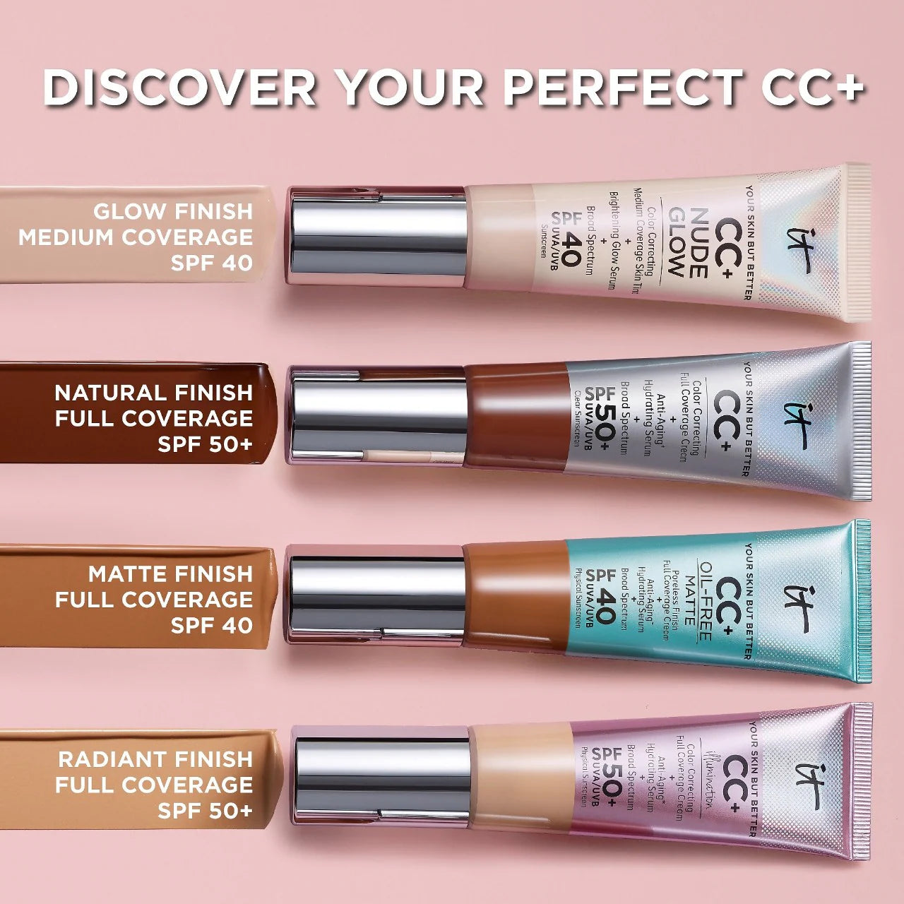 CC+ Cream Full Coverage Color Correcting Foundation with SPF 50+
