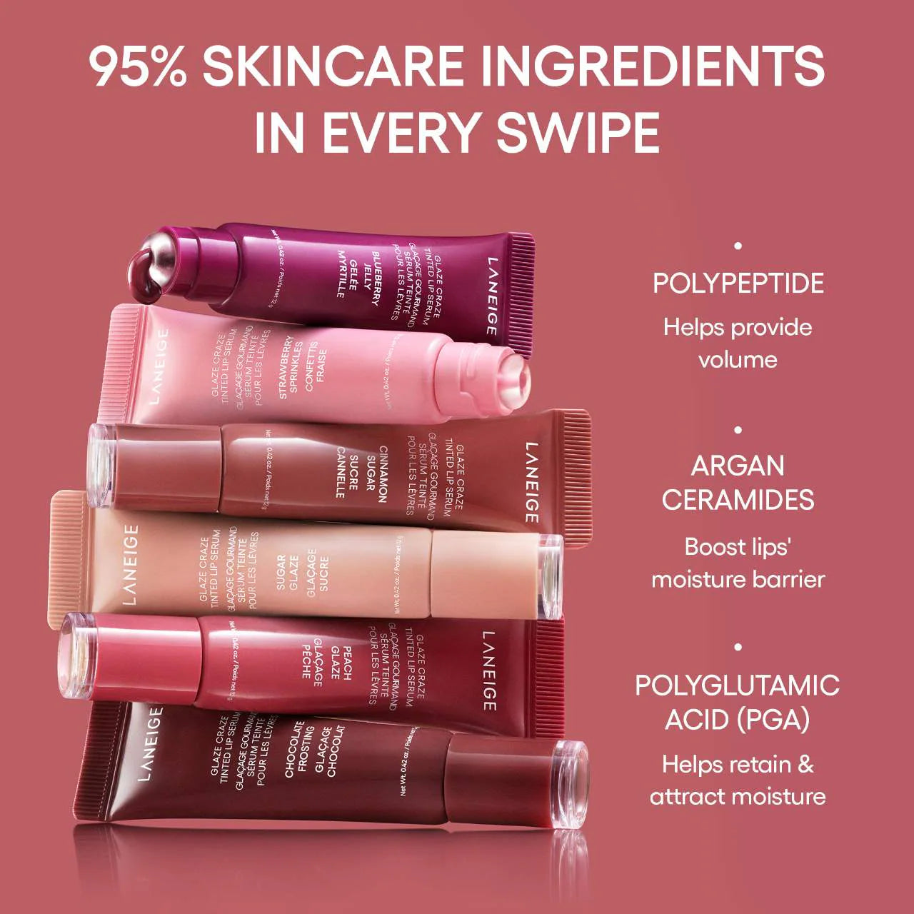 Glaze Craze Tinted Polypeptide Lip Serum (Tinta Hidratante de Labios)