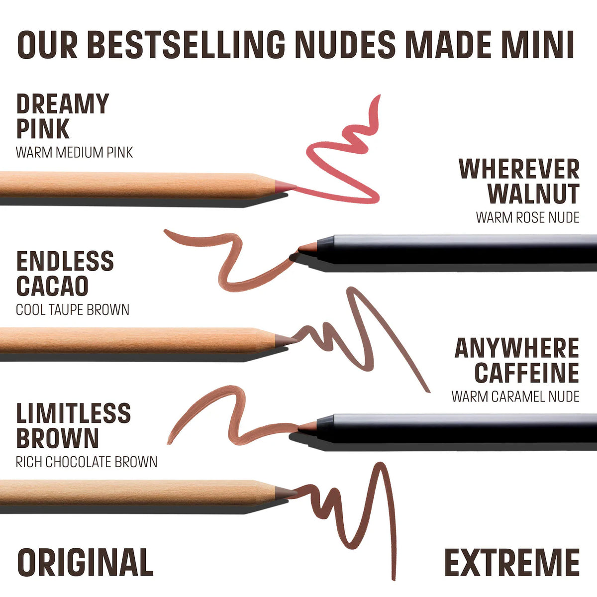 Mini Artist Color Pencil Original & Extreme Long-lasting Lip Liner (Kit o Set)