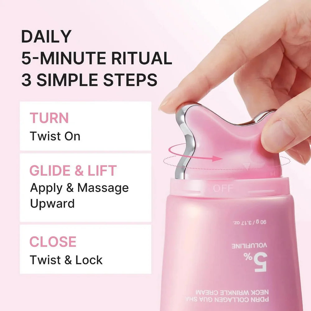 PDRN Collagen Gua Sha Neck Wrinkle Cream (Crema Facial)