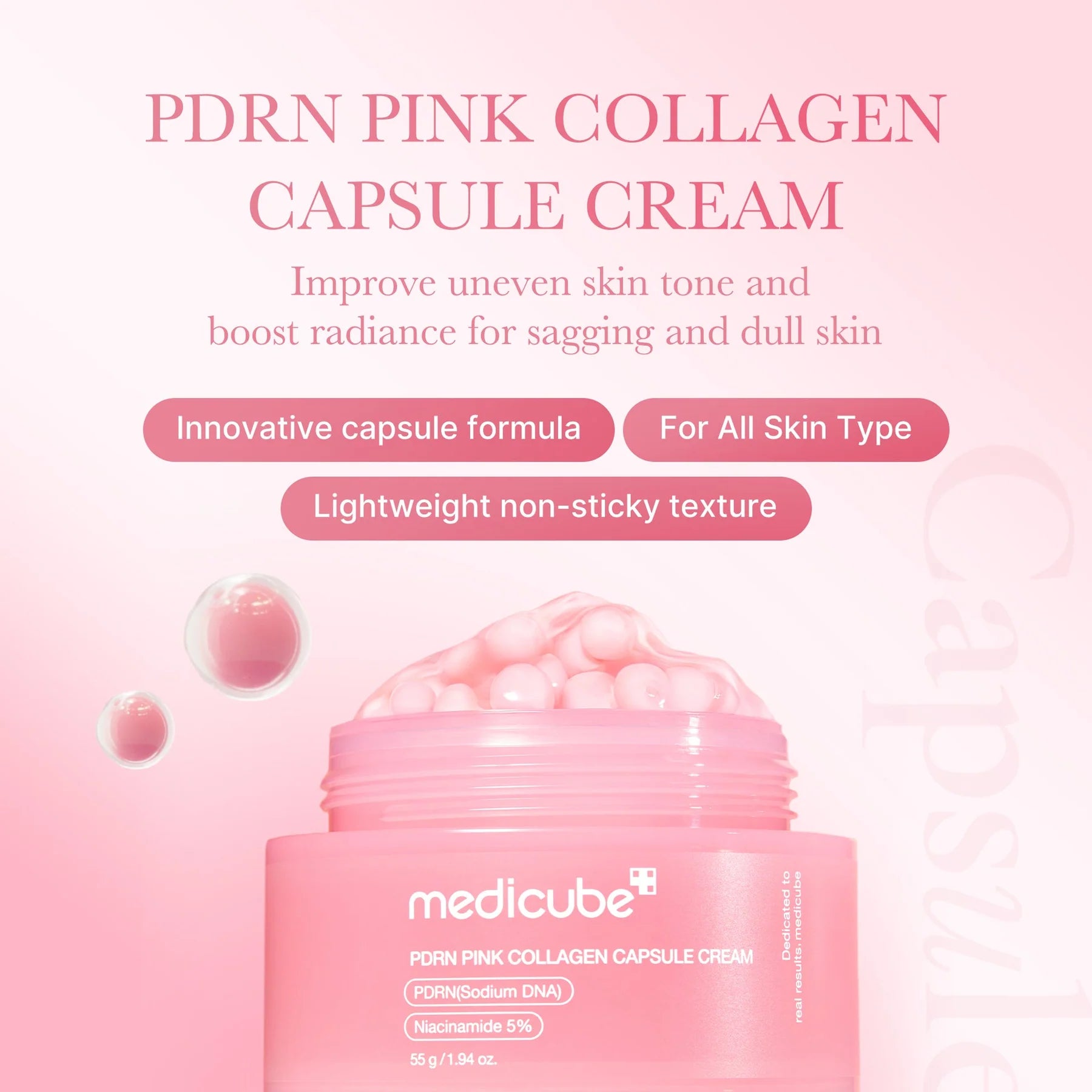 PDRN Pink Collagen Capsule Cream (Crema Hidratante)