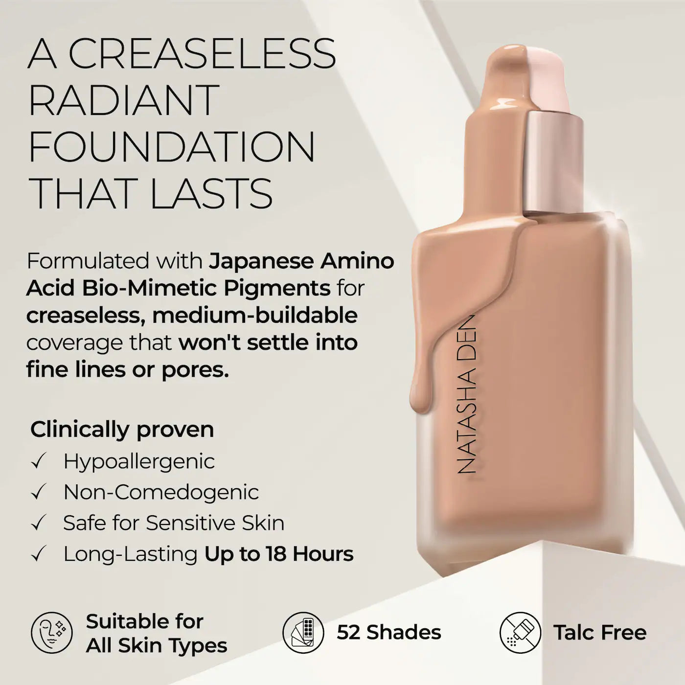 Hy-Glam Foundation Hydrating & Blurring Luminous Longwear Serum Foundation (Base de Maquillaje)