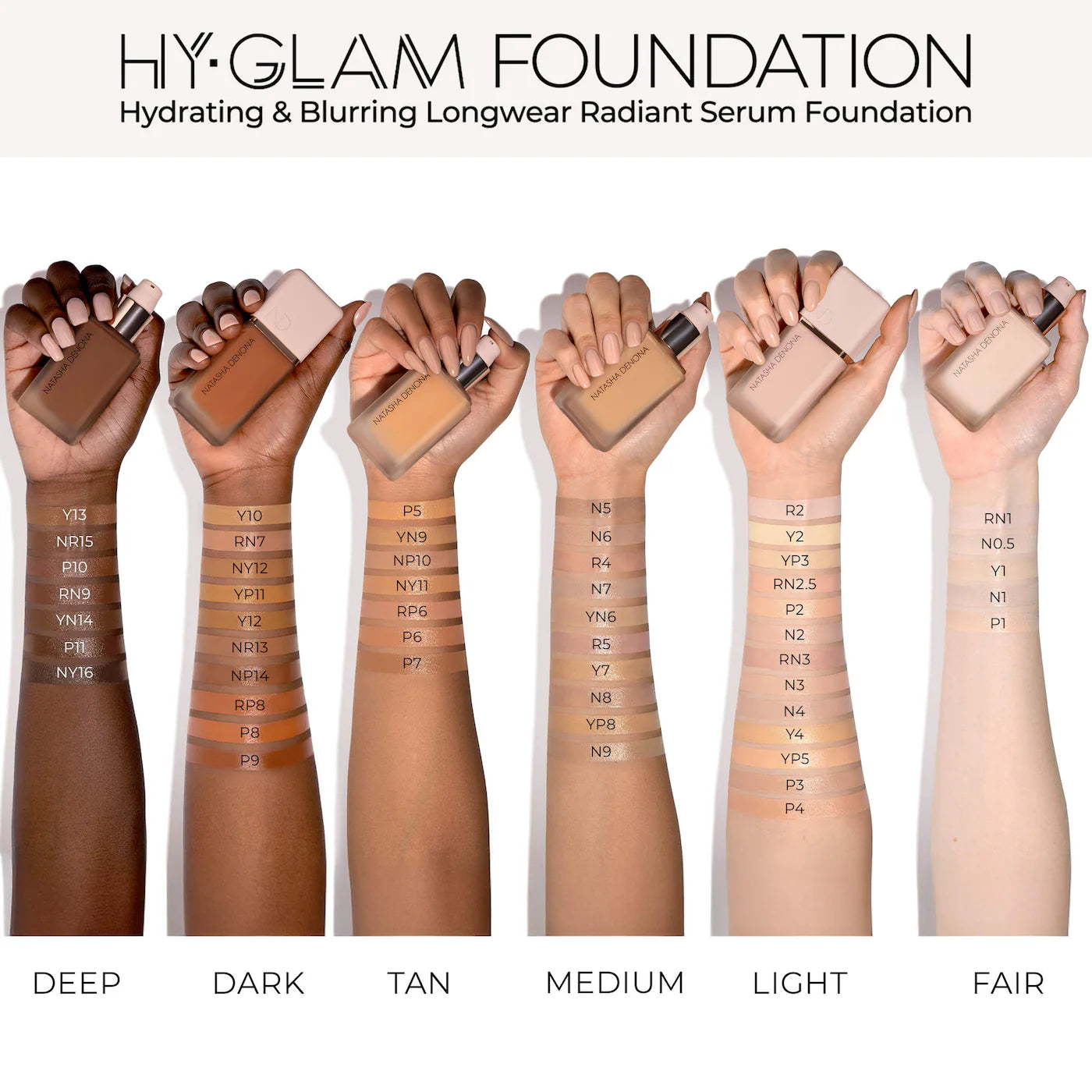 Hy-Glam Foundation Hydrating & Blurring Luminous Longwear Serum Foundation (Base de Maquillaje)