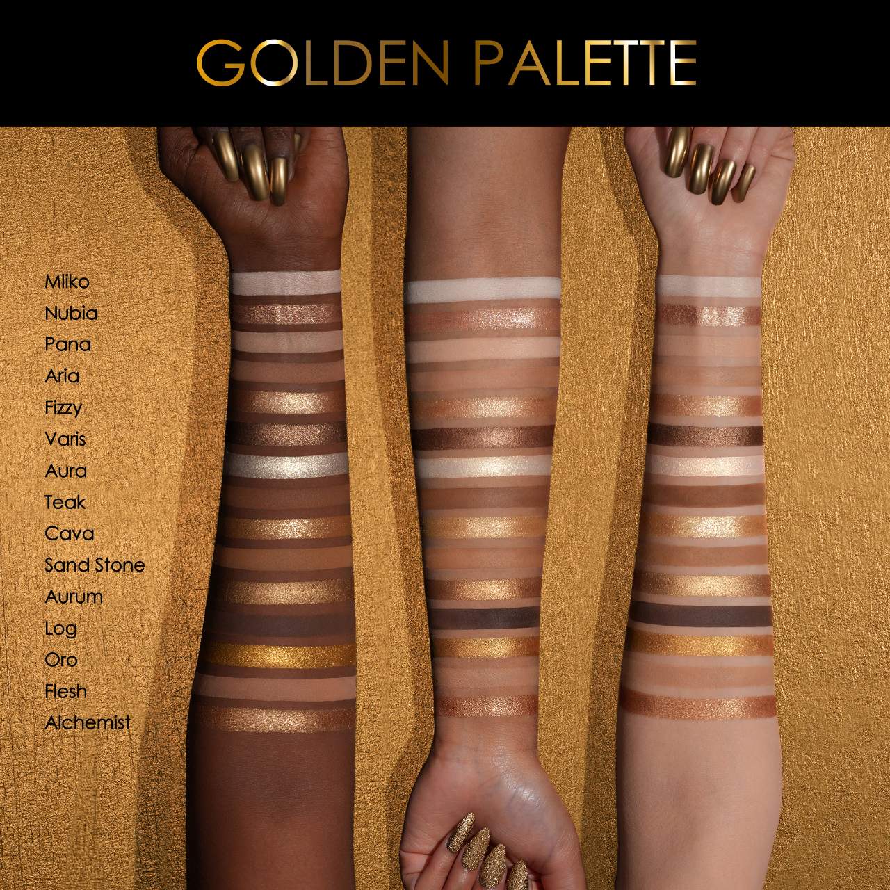 Golden Eyeshadow Palette (Sombras De Ojos)