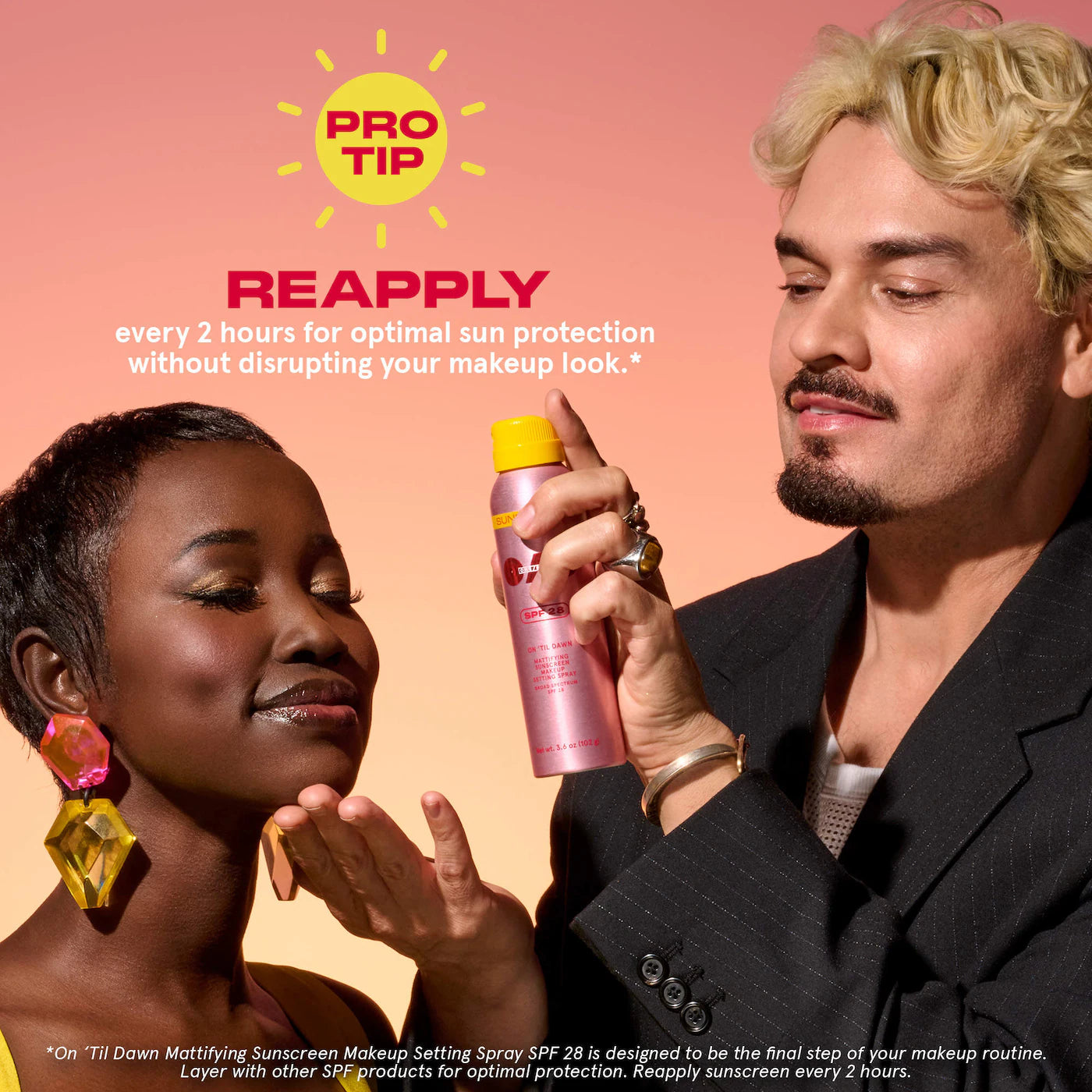 On 'Til Dawn Mattifying Sunscreen Makeup Setting Spray SPF 28 (Sellador o Fijador)