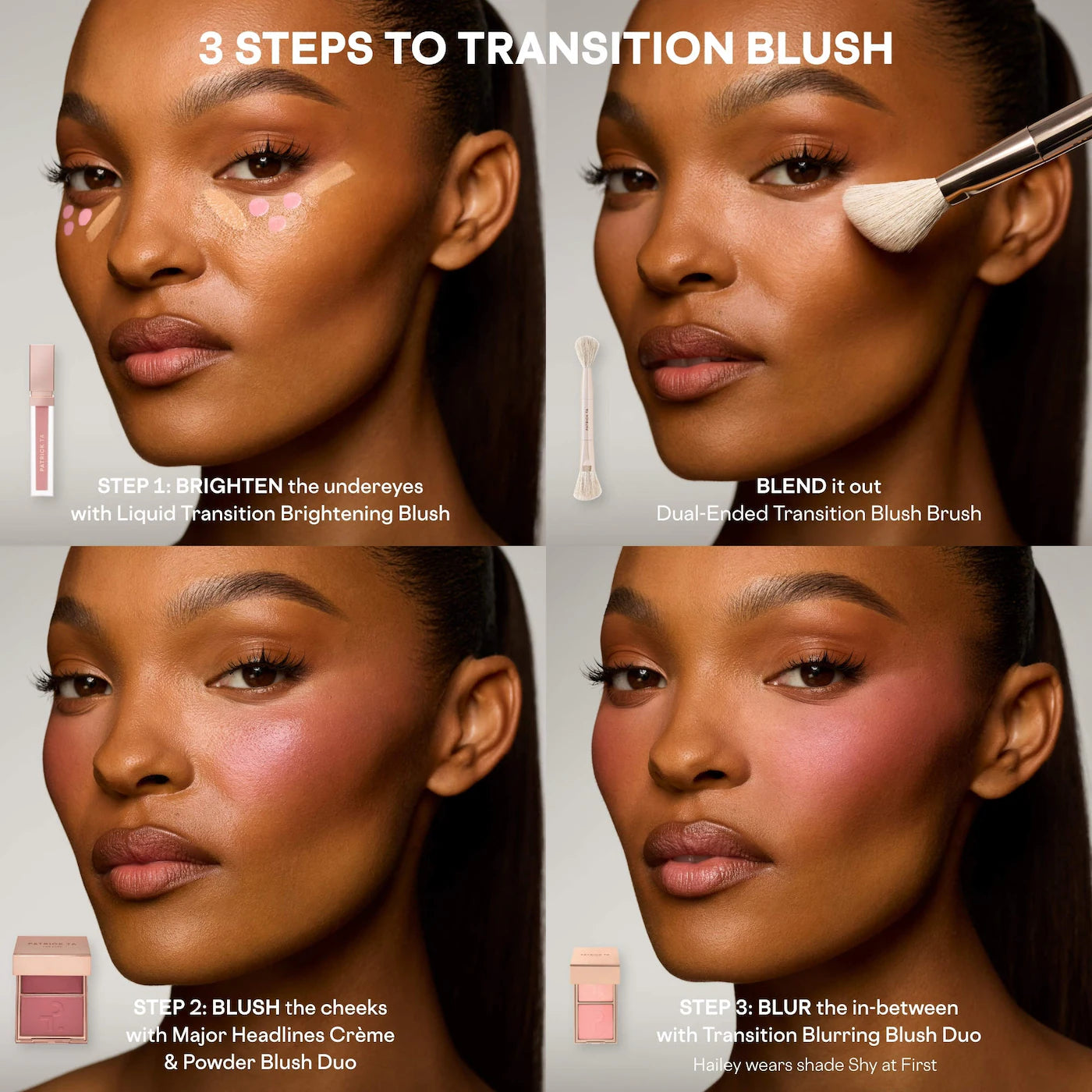 Major Headlines Transition Blurring Under Eye Blush Duo (Rubor en Polvo)