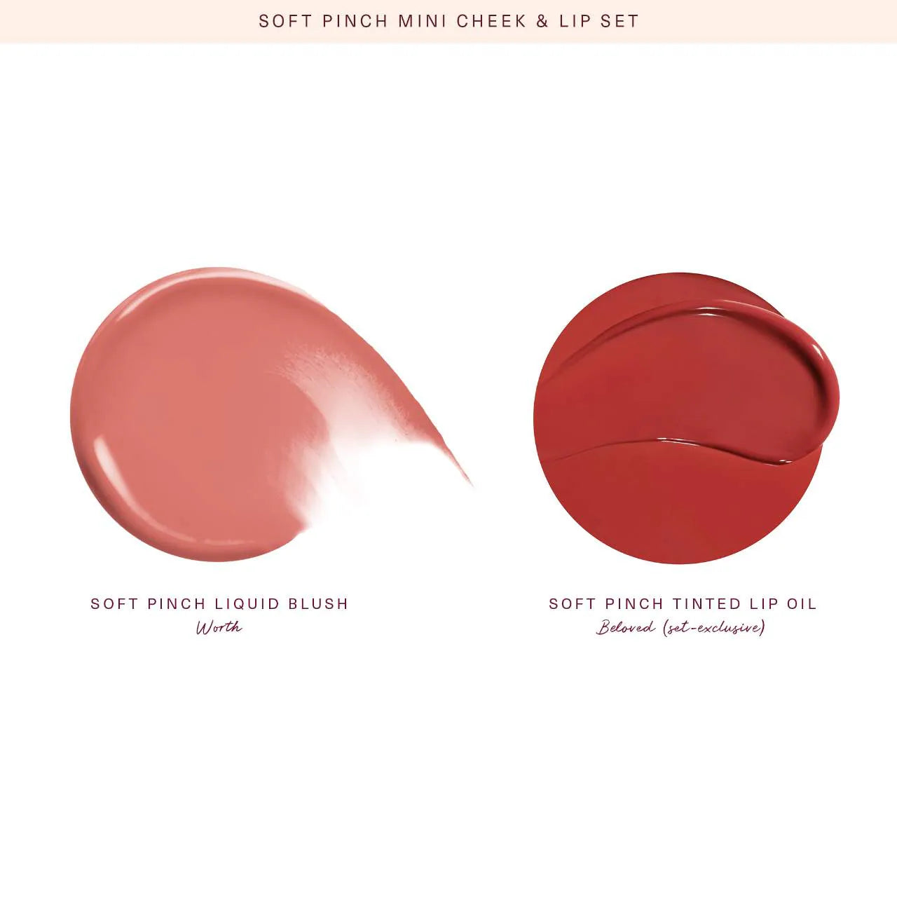 Mini Soft Pinch Liquid Blush and Lip Oil (Kit o Set)