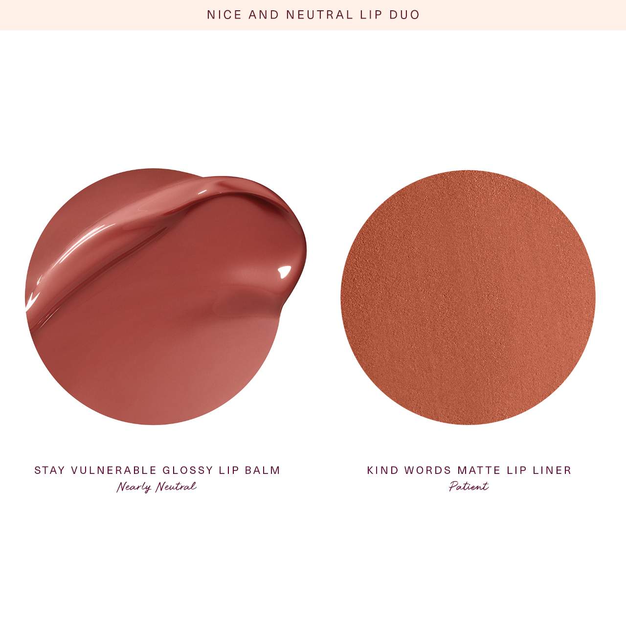Nice & Neutral Lip Gloss and Liner Duo (Brillo o Gloss De Labios)