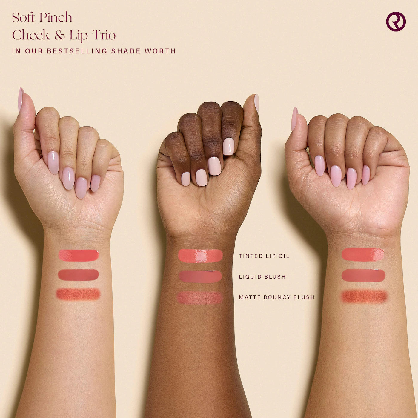 Soft Pinch Cheek & Lip Trio Makeup Gift (Kit o Set)