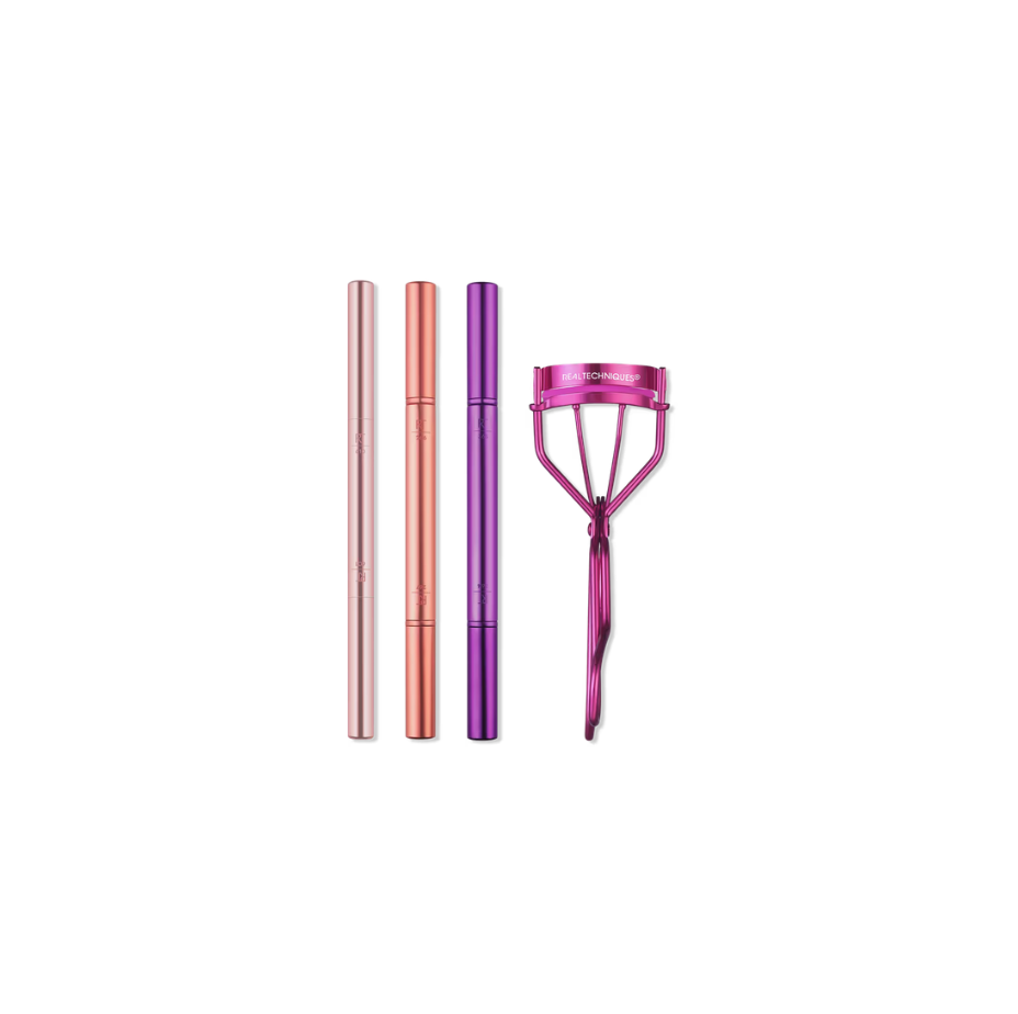 Double Time Makeup Brush + Lash Curler (Kit o Set)