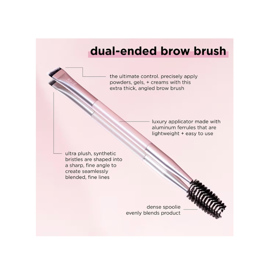 Dual-Ended Angled Liner and Spoolie Brow Brush (Brocha para Cejas)