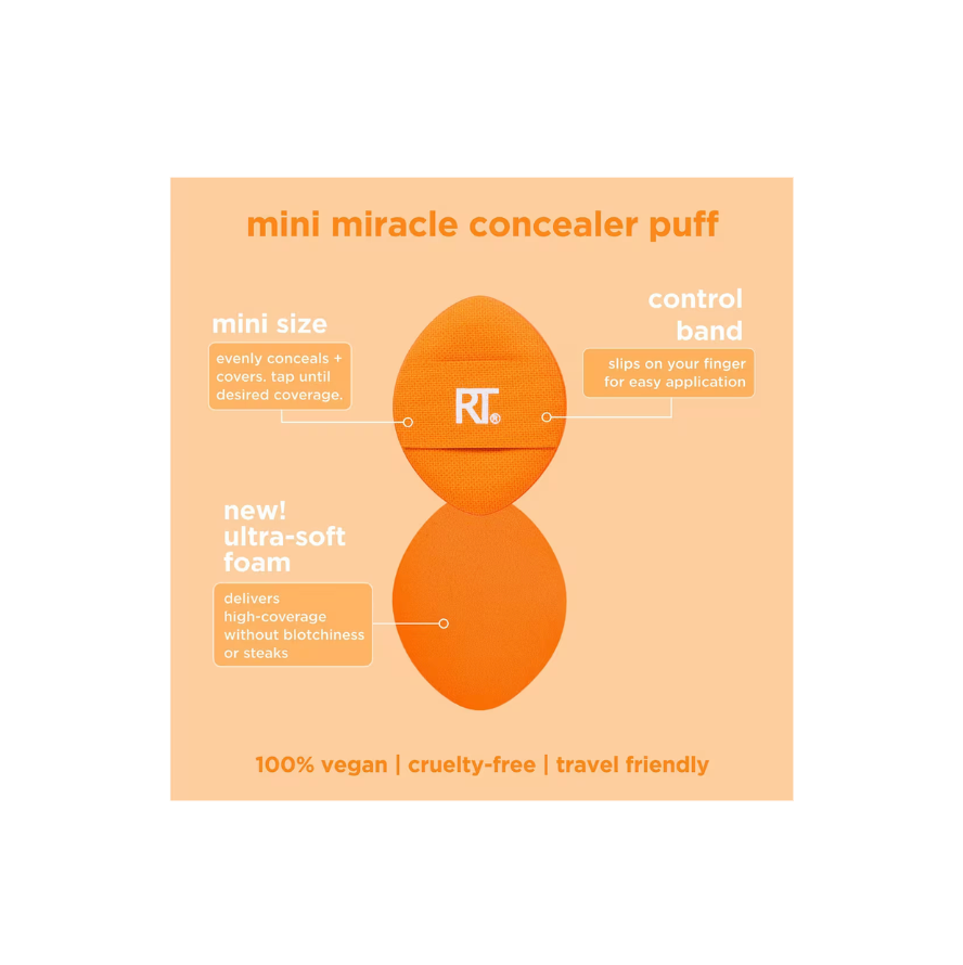 Mini Miracle Concealer Puff Trio (Kit o Set de Esponjas)