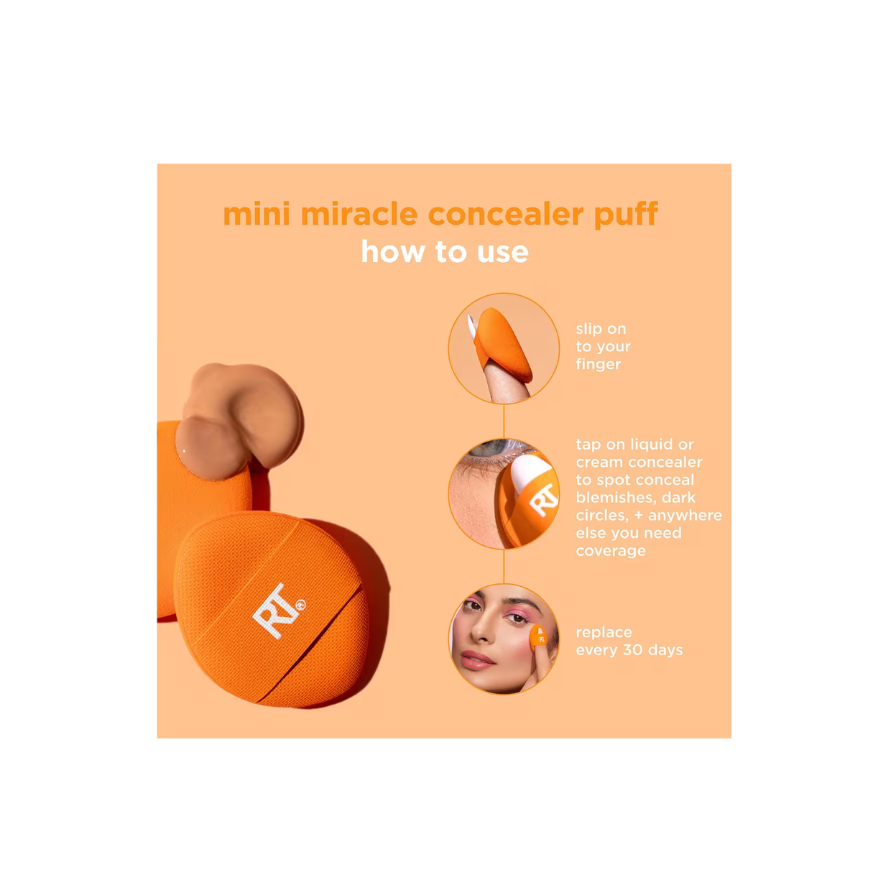 Mini Miracle Concealer Puff Trio (Kit o Set de Esponjas)