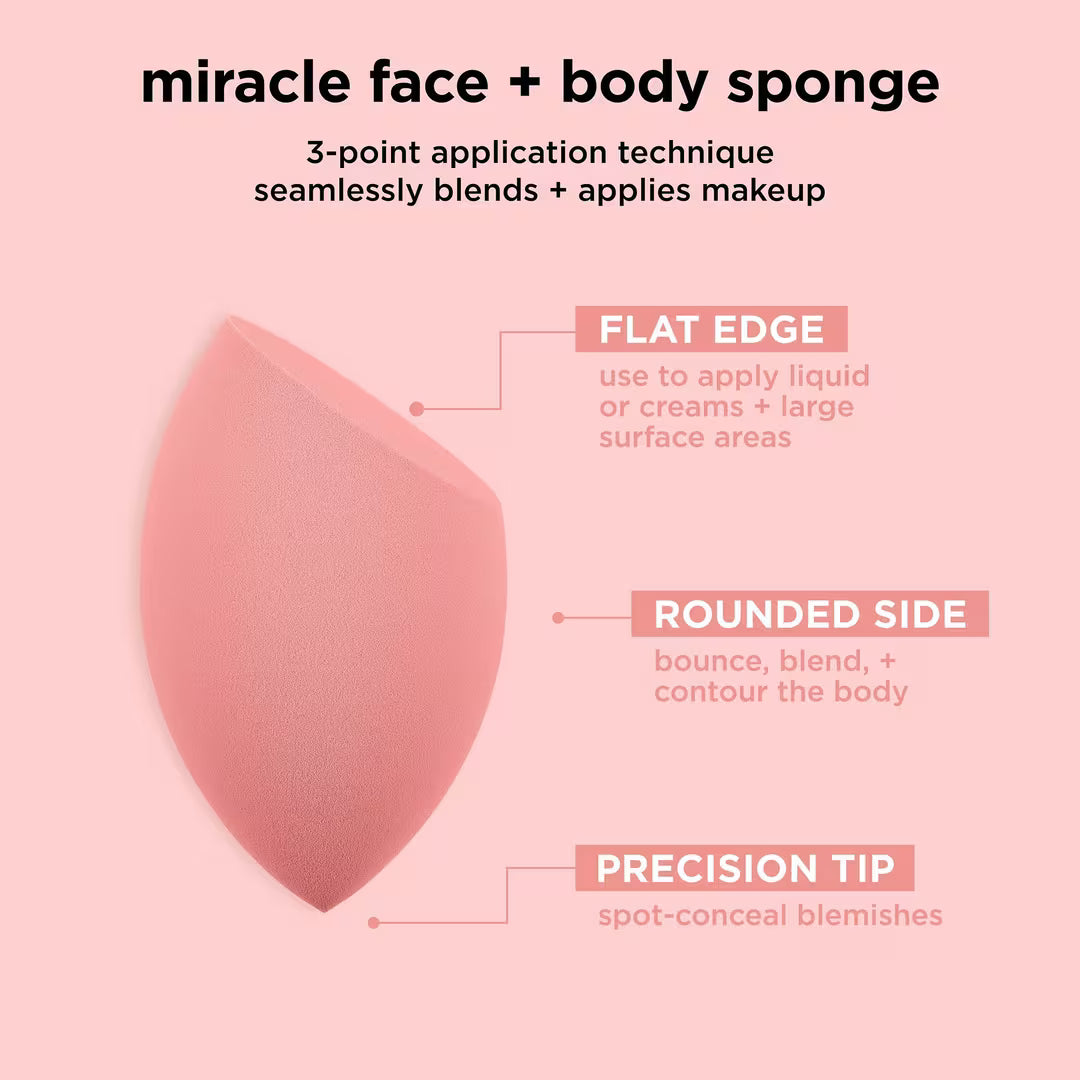 Miracle Face + Body Makeup Blending (Esponja Para Rostro y Cuerpo)