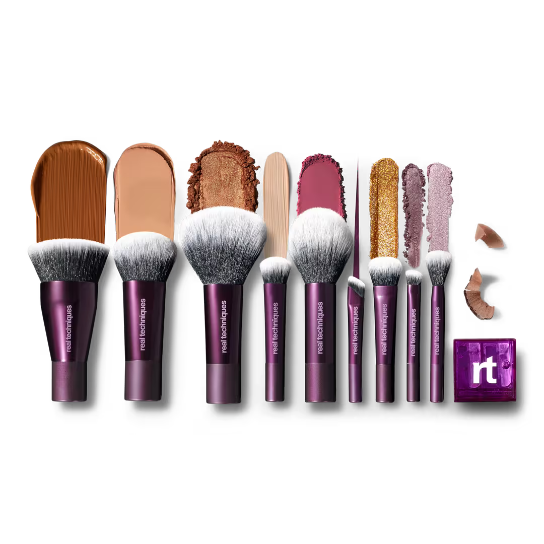 On-The-Go Slay Travel Brush Set & Bag (Kit o Set)