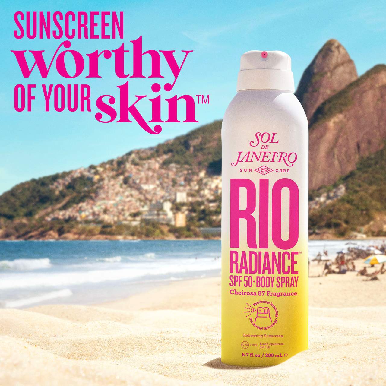 Rio Radiance SPF 50 Body Spray Sunscreen with Niacinamide