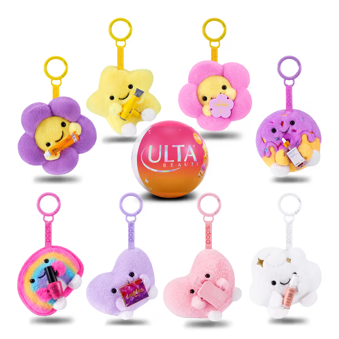 Ulta Beauty x Mini Brands Pops Plush Keychains (Kit o Set)