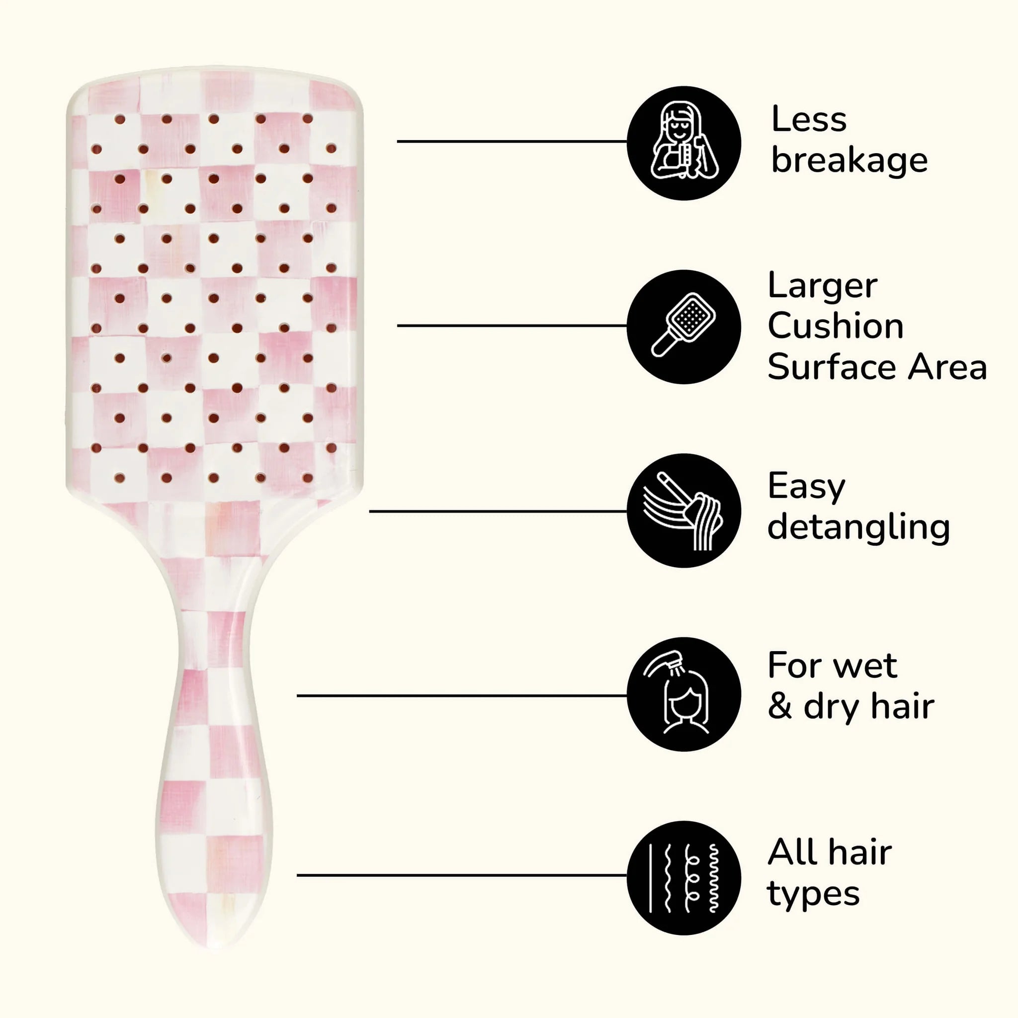 MacKenzie-Childs Paddle Detangler (Cepillo para Cabello)