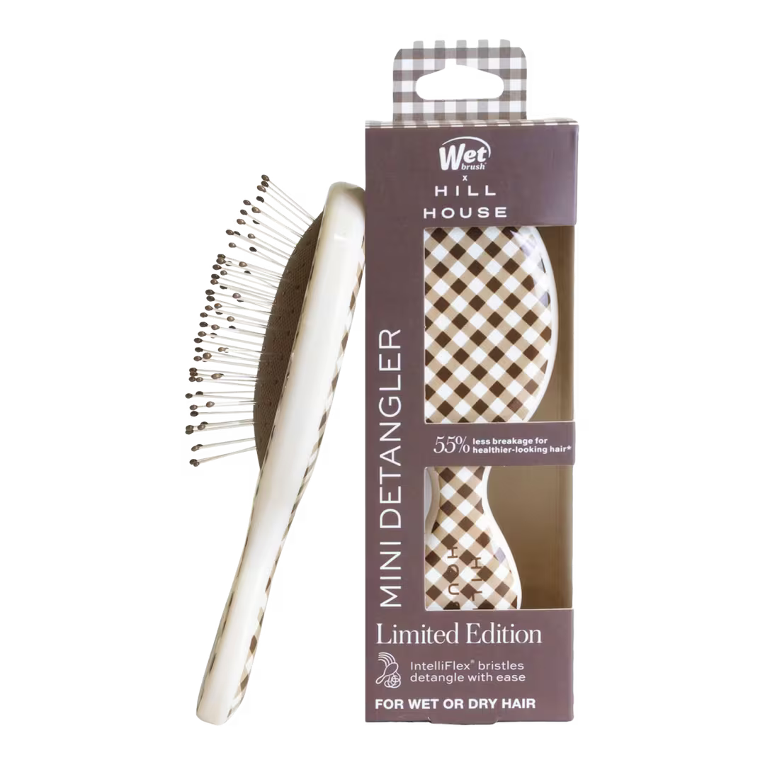 Wet Brush x Hill House Mini Detangler Brown Gingham (Cepillo para Cabello)