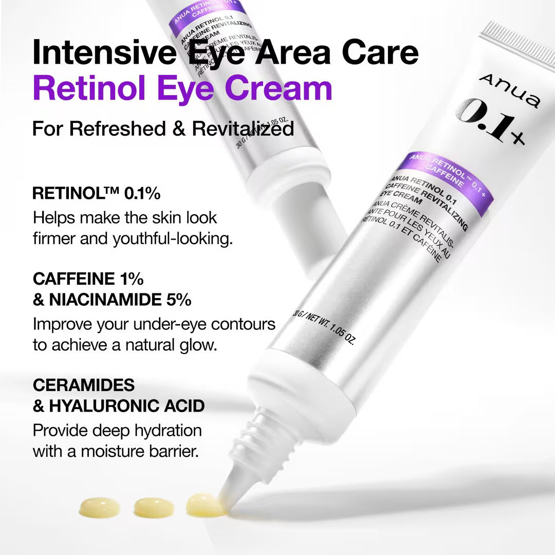 Retinol 0.1 Caffeine Revitalizing Eye Cream (Contorno de Ojos)