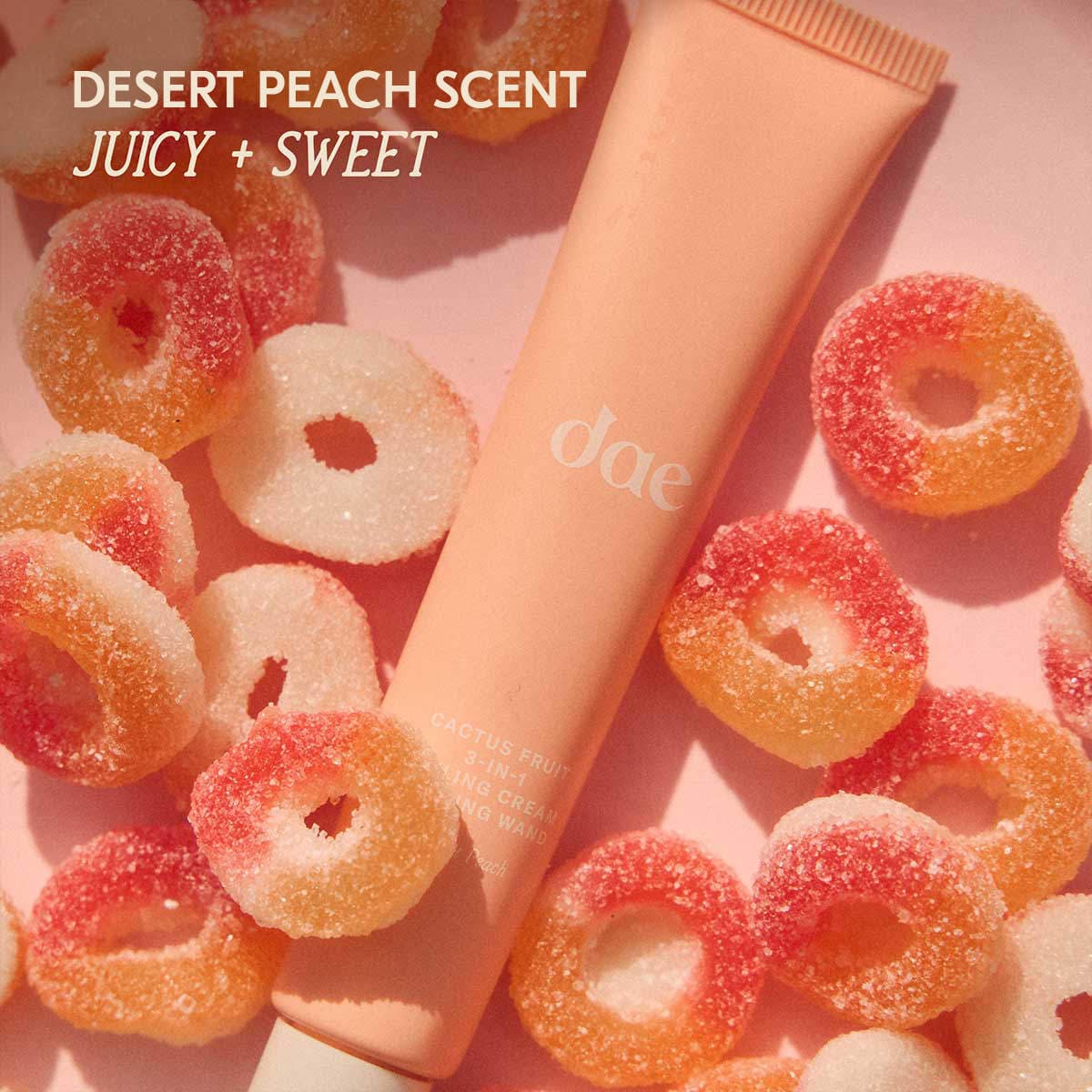 Cactus Fruit 3-in-1 Styling Cream with Taming Wand Desert Peach (Crema Para Cabello)